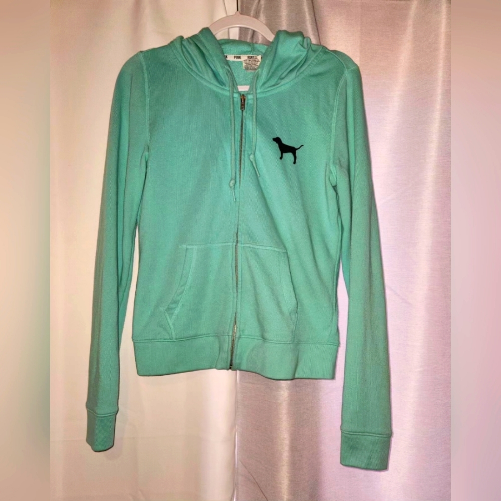 Pink/ small sip up Jacket/ Turquoise Color